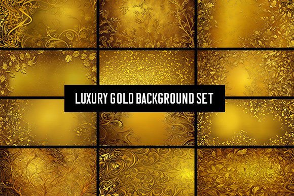 Elevate Your Creations: 12 Luxury Gold Backgrounds for Instant Impact