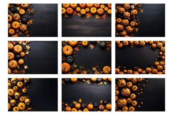 Elevate Your Spooky Content with Halloween Flatlay Backgrounds