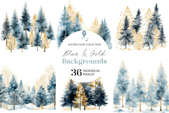 Elevate Your Winter Projects: The Blue & Gold Paper Set