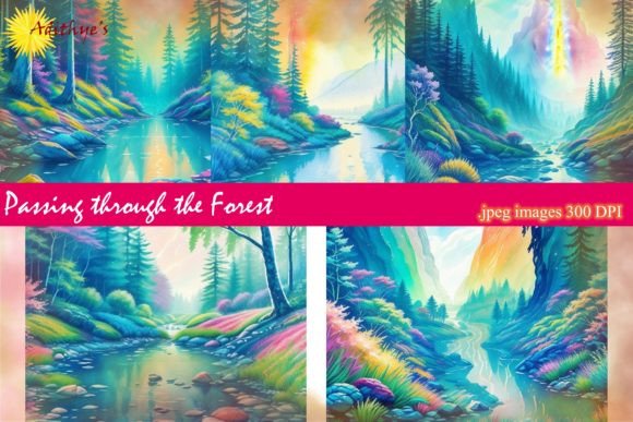 Enchanting Forest Backgrounds for Creative Projects