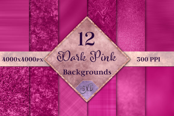 Exploring the Dark Pink Backgrounds - 12 Image Set