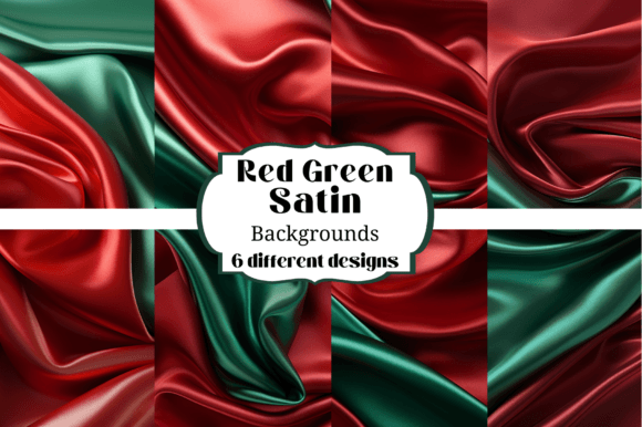 Festive Texture: Elevate Your Holiday Projects with Red & Green Christmas Satin Backgrounds