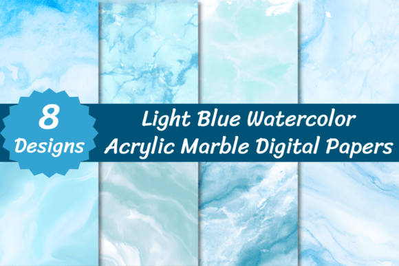 Light Blue Watercolor Marble Backgrounds: Your Next Design Staple