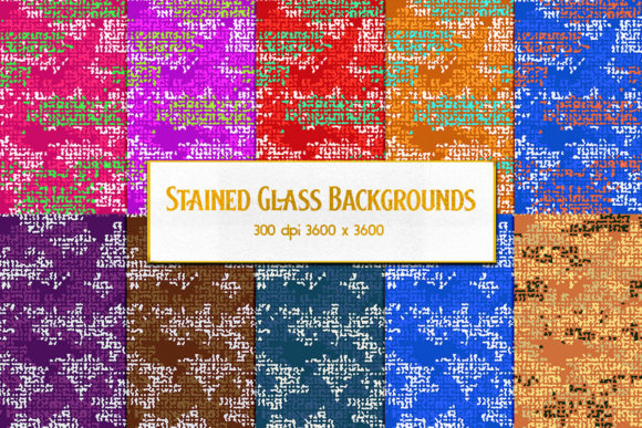 Stained Glass Backgrounds: A Jewel-Tone Foundation for Design