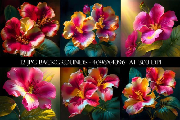 Tropical Flower Backgrounds: A Designer's Guide to Vibrant Digital Papers