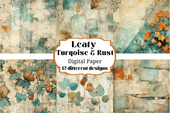 Turquoise Rust Leafy Floral Backgrounds: A Designer's Guide