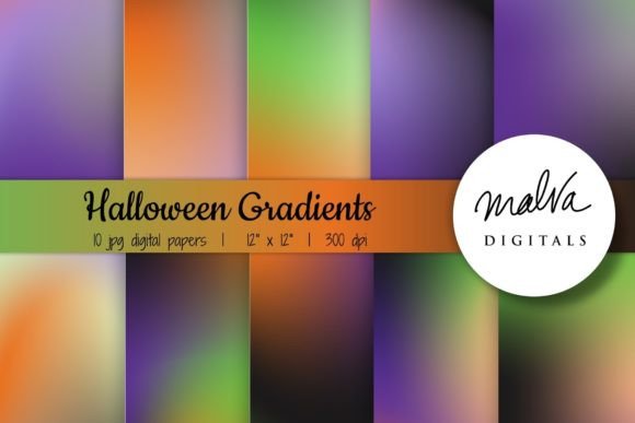 Unleashing Autumn's Palette with Halloween Ombre Backgrounds