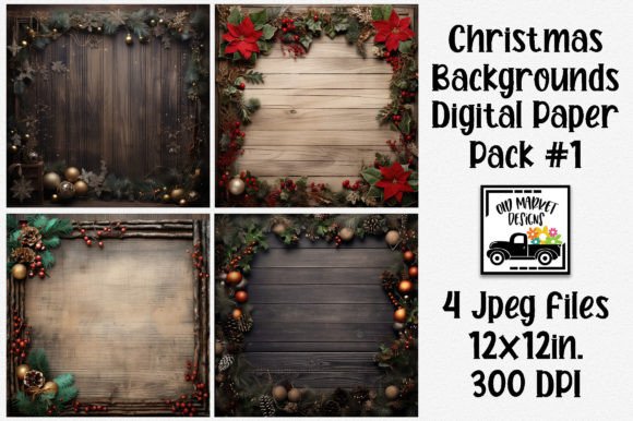 Wood Christmas Backgrounds Digital Paper: A Designer's Guide